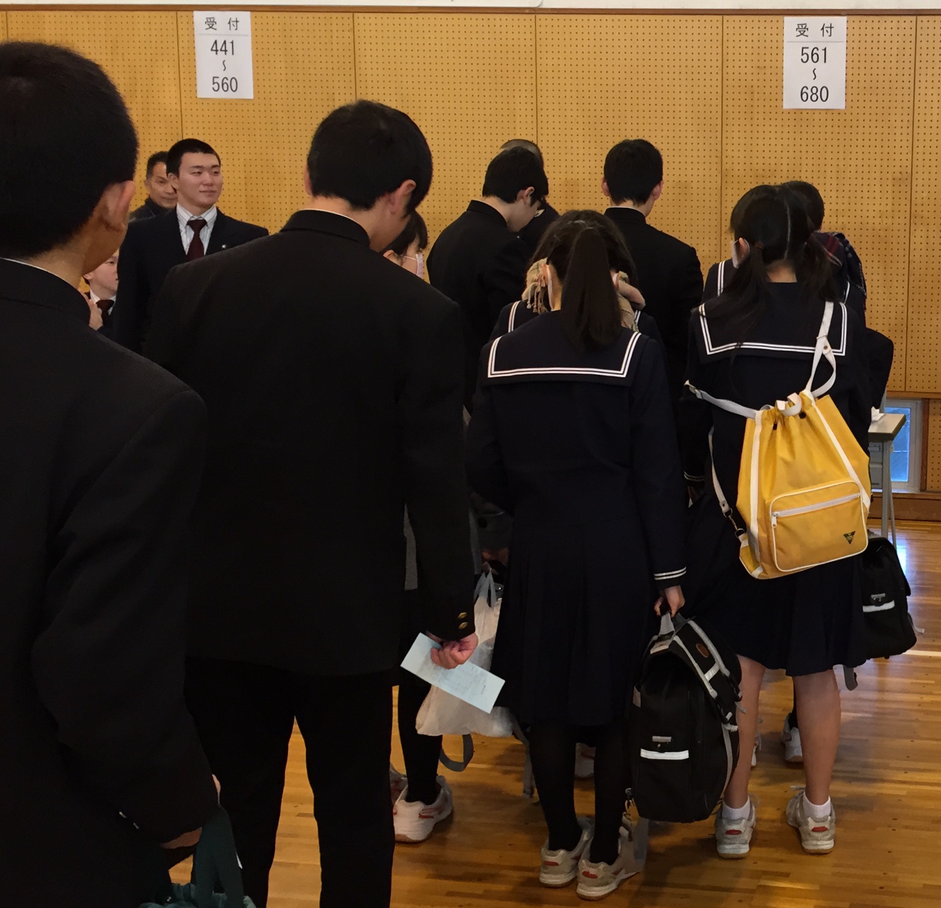 受付の様子